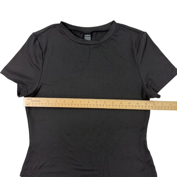 Black Short Sleeve Bodysuit Women’s Size L - Picture 9 of 10